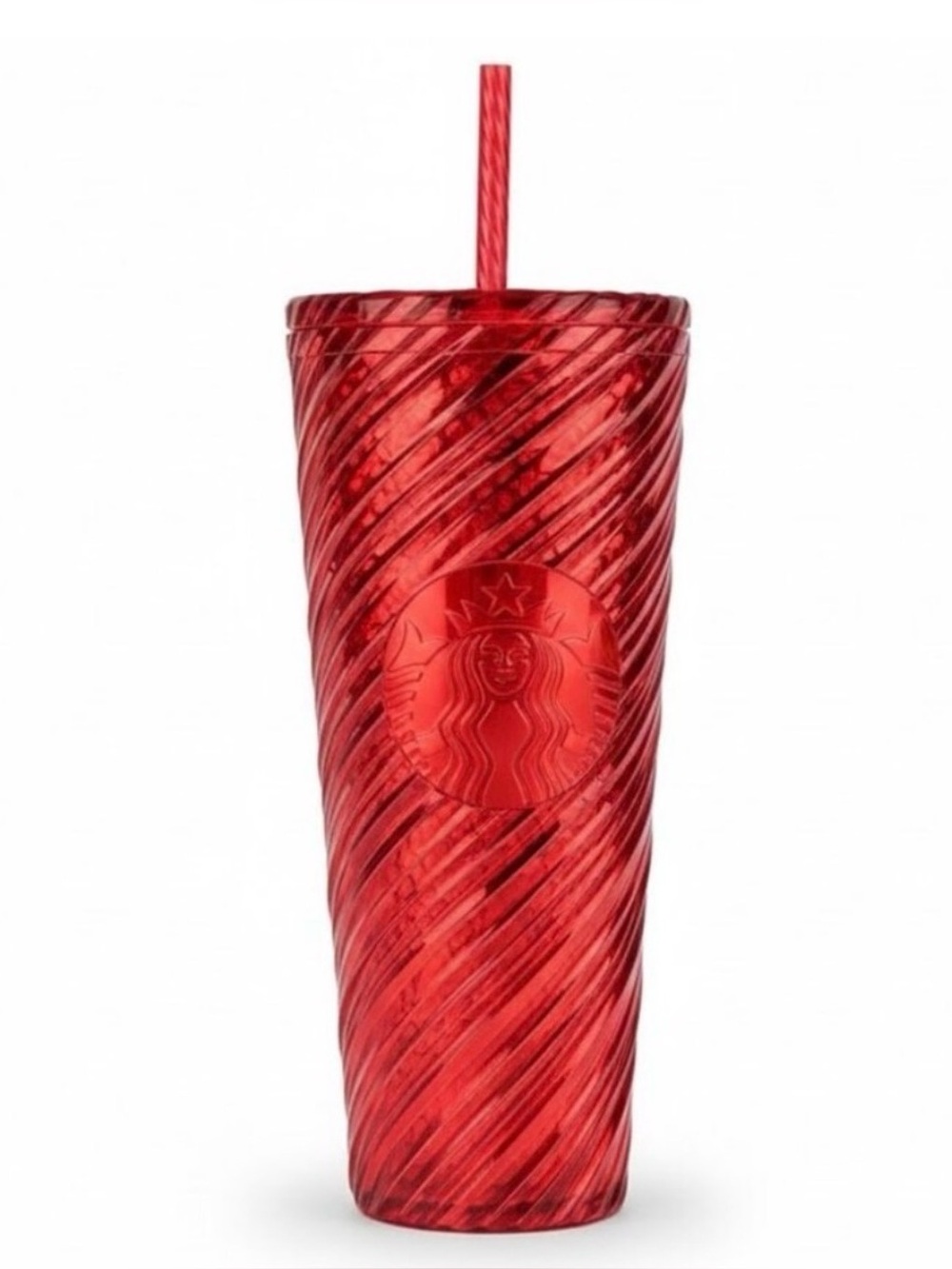 Starbucks 2024 Holiday Red Swirl Tumbler
